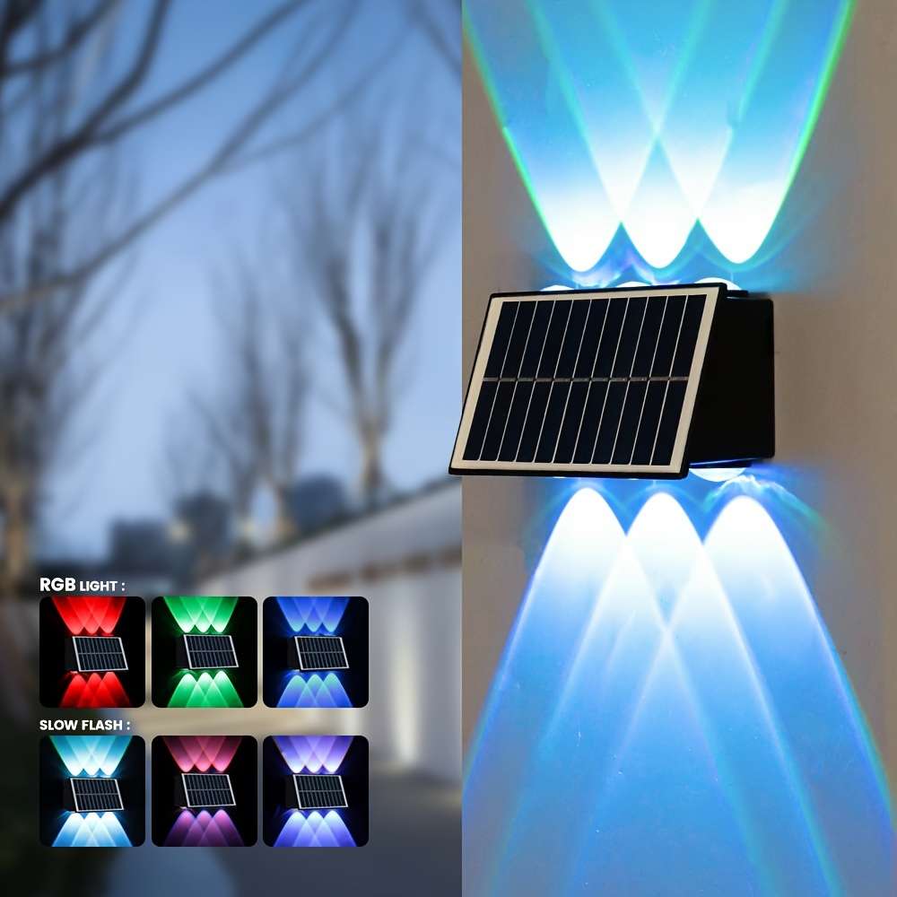 Solar Emergency Lights Items 6Head Rgb