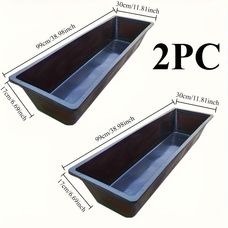 Flowerpot Style Rectangle Quantity2Pcs