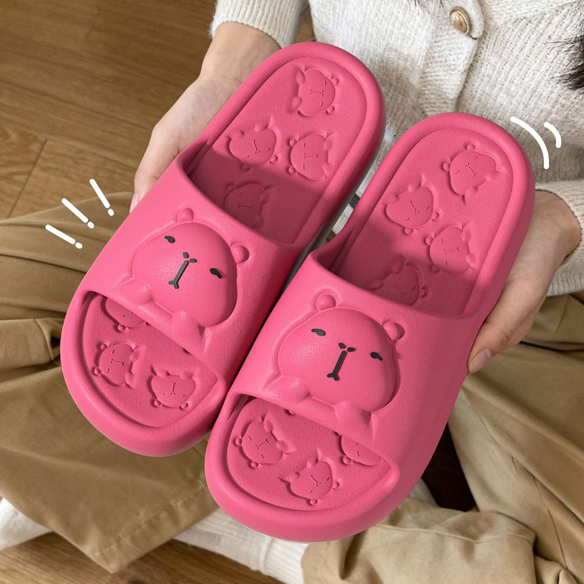 Sandals Color Rose Red Size Uk 2.5 3