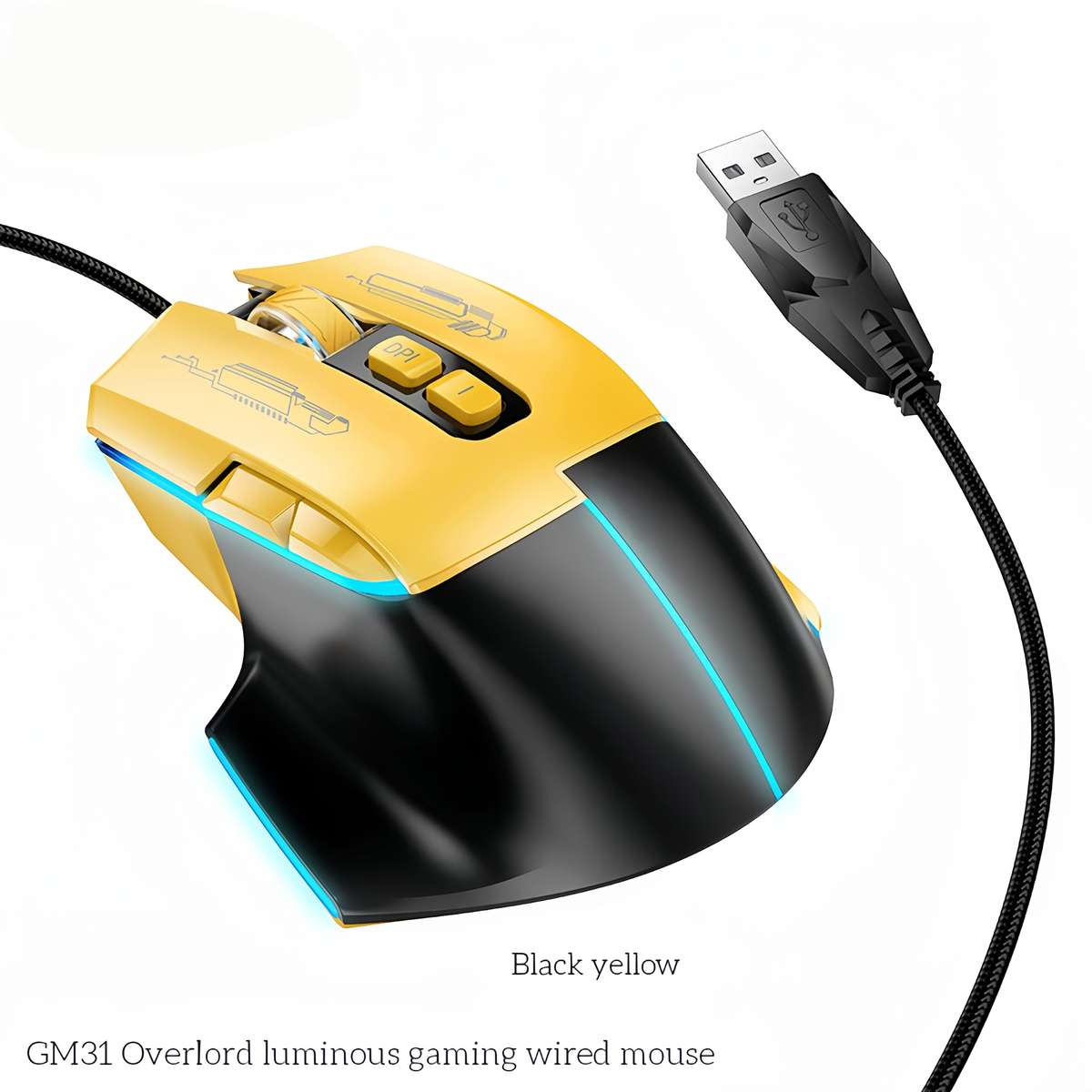 Mouse Color Gm31 Wht Blu