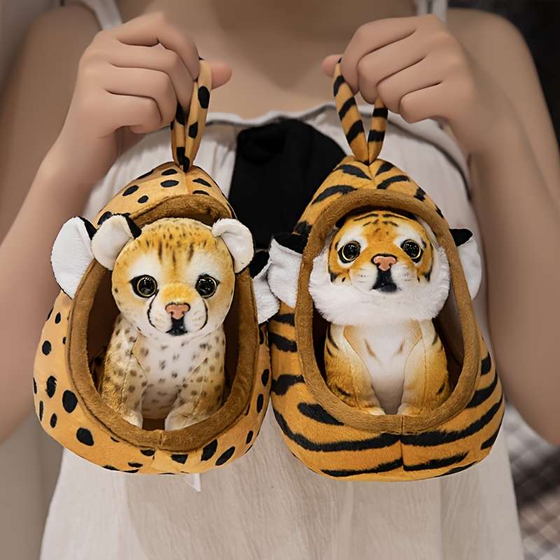 Plush Toys Color Yellow Leopard Nest  Add    Yellow Leopard Size 22.86Cm