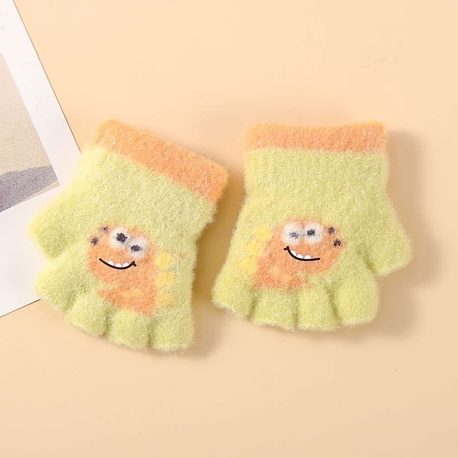 Winter Gloves Color Blackish Green