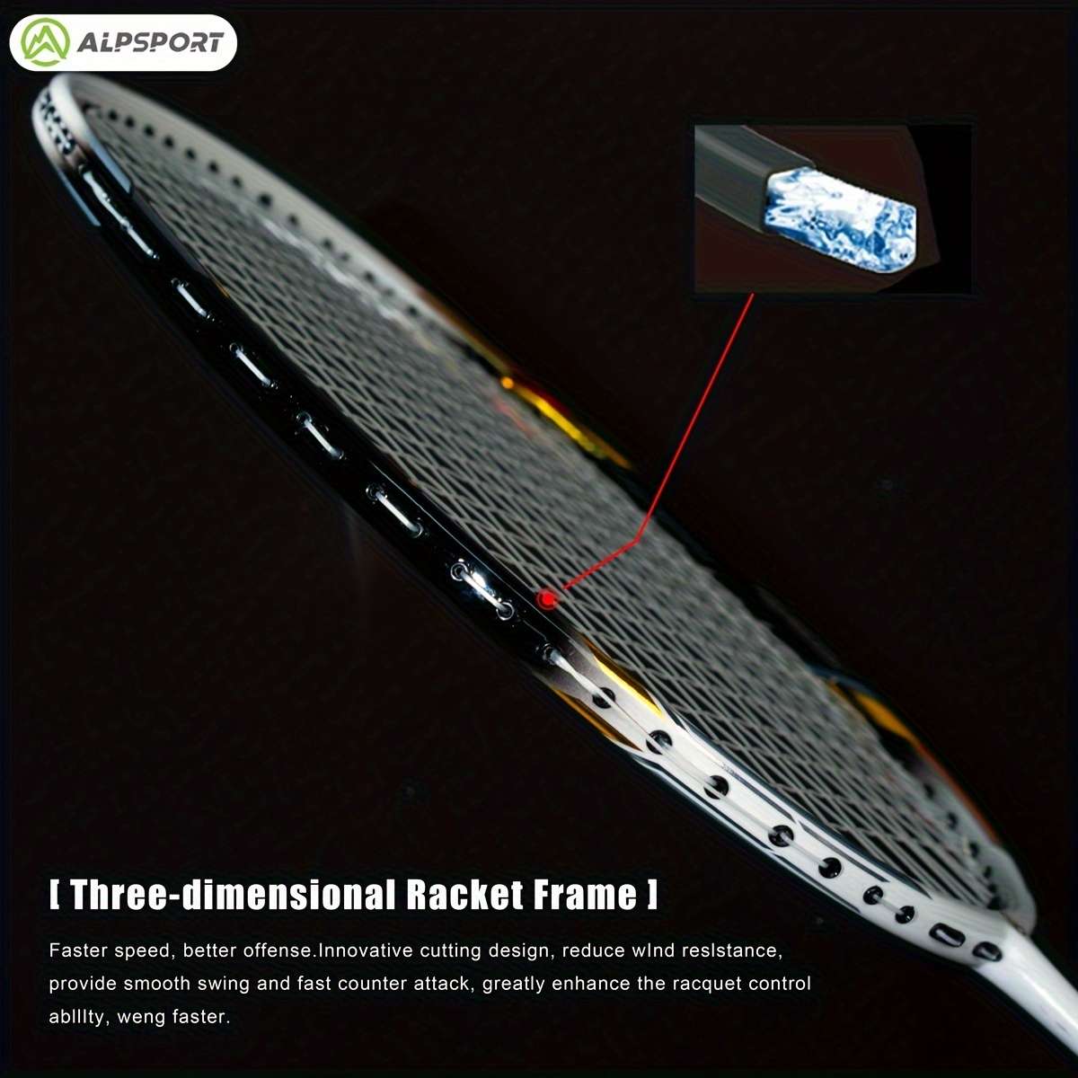 Badminton Racket Color 2Pcs Redpu Bag