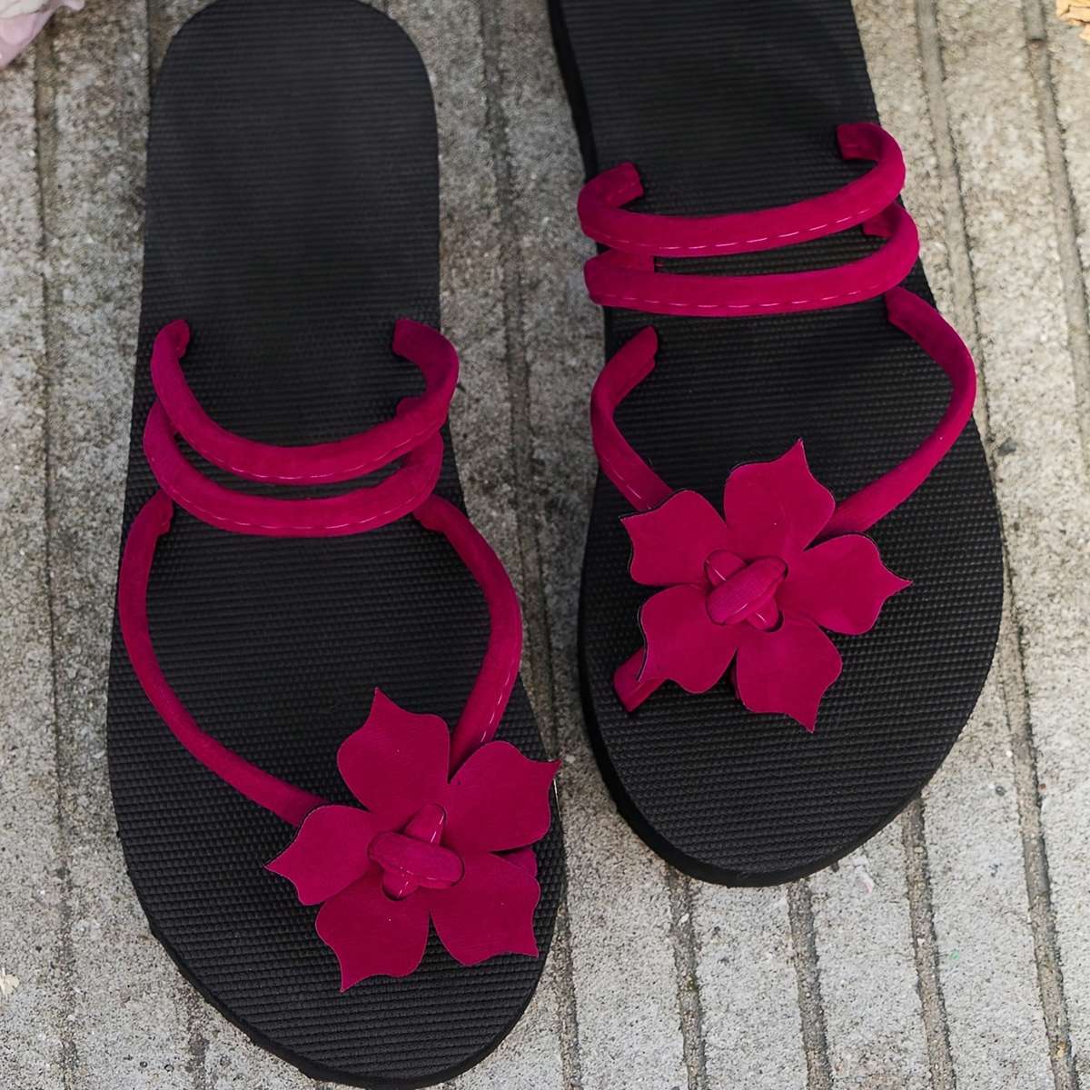Sandals Color Burgundy Size Uk 4