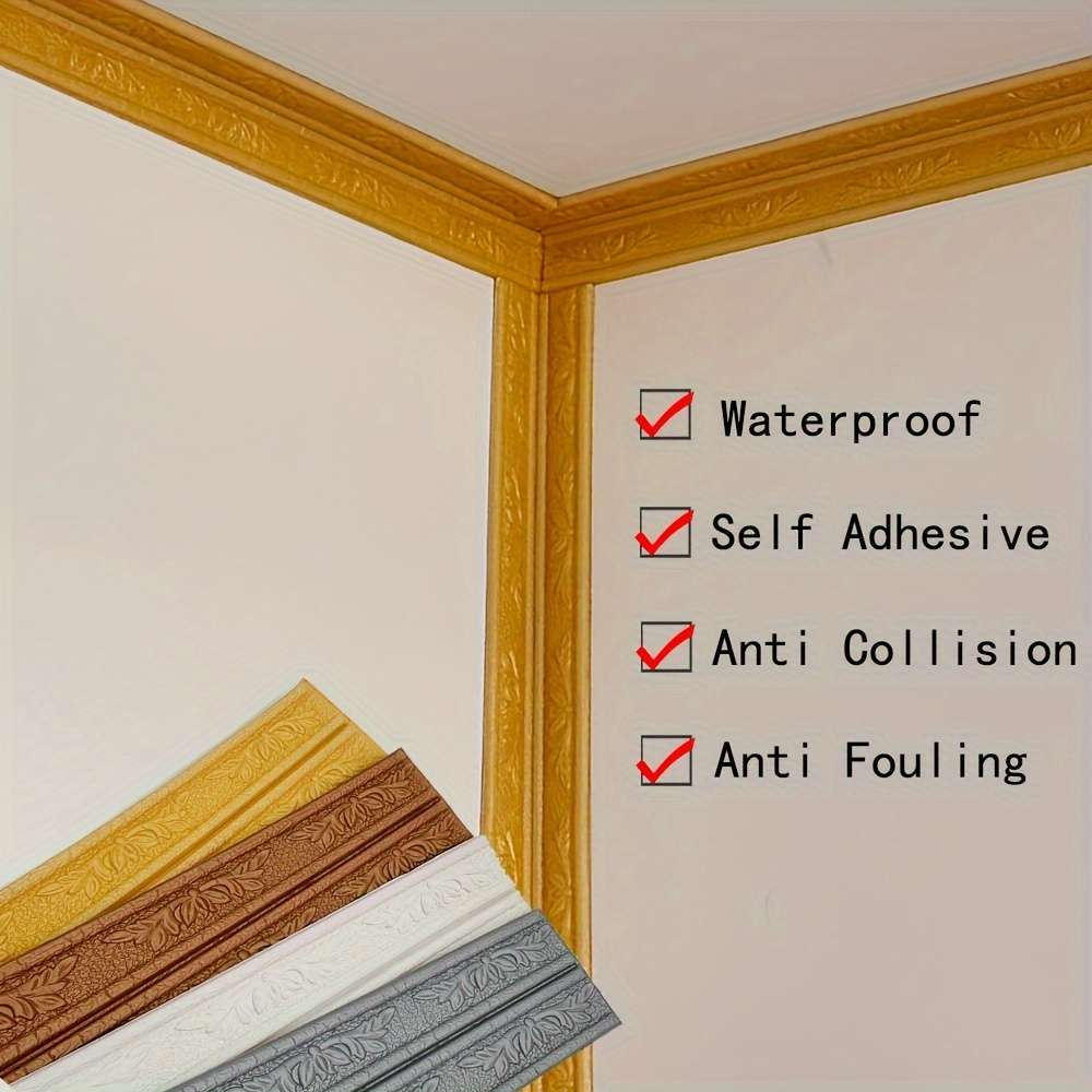 Skirting Board Gray Quantity 1 Roll 230Cmx8Cm