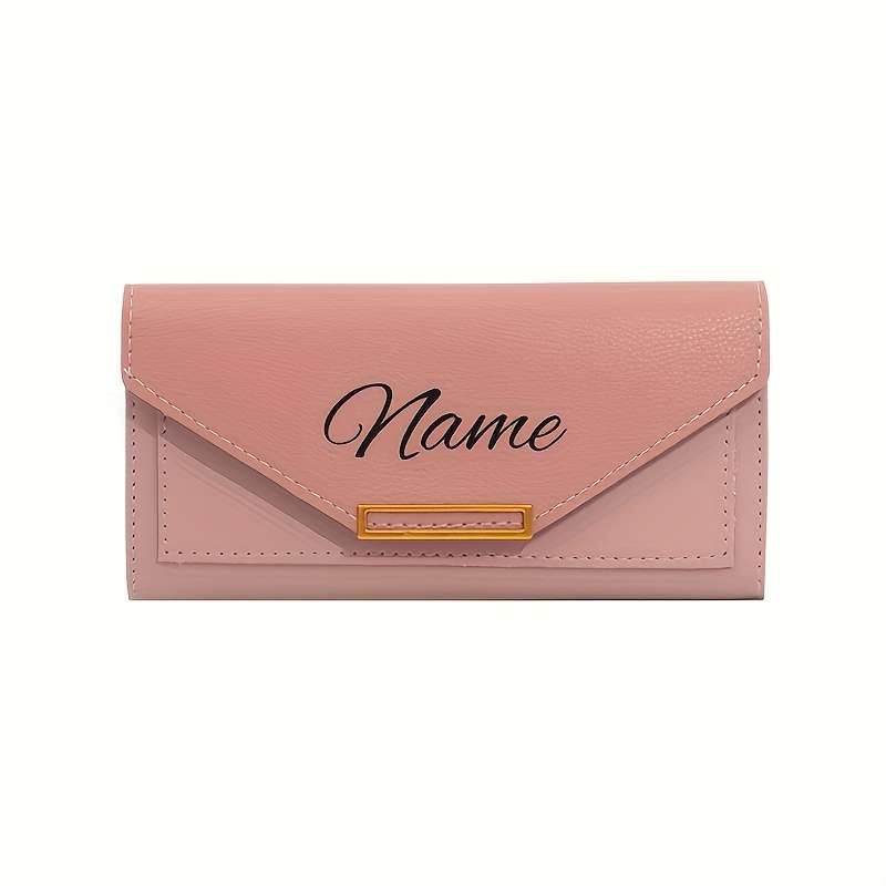 Personalized Name Clutch Wallet