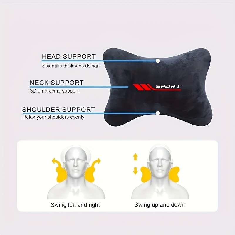 Car Seat Cushion 2 Pack  Black