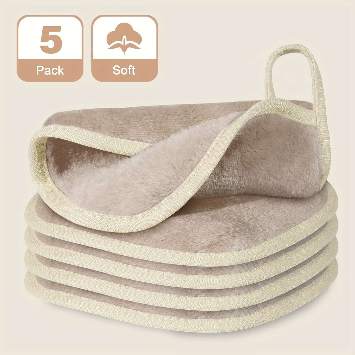 Towel Color Beige Quantity5Pcs