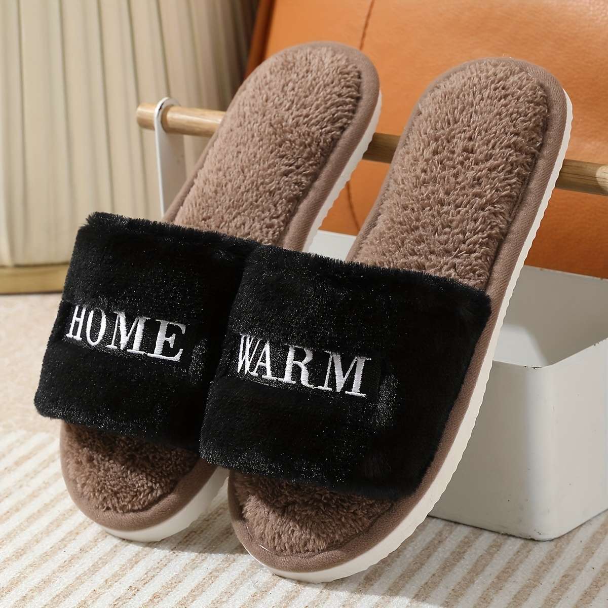 Cotton Slippers Color White Sizeuk 6.5-7