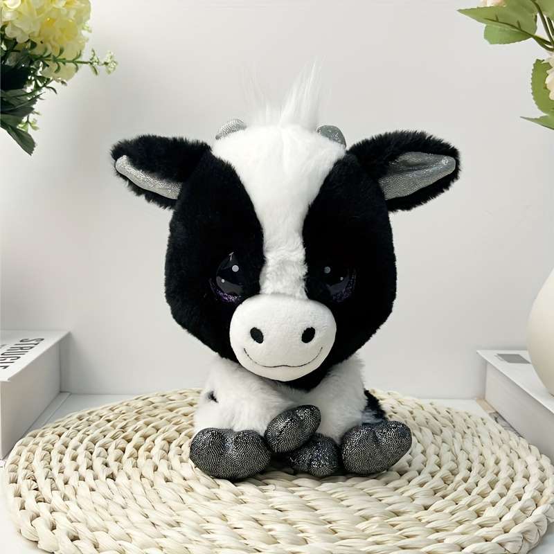Plush Toyss color White And Black size 19.99 cm