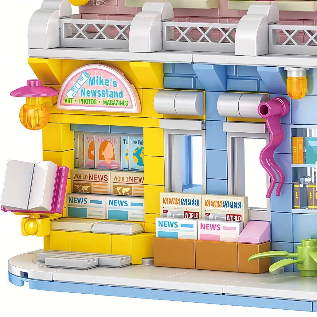 Building Toy Architectural Model Toy Set Style Bookstore