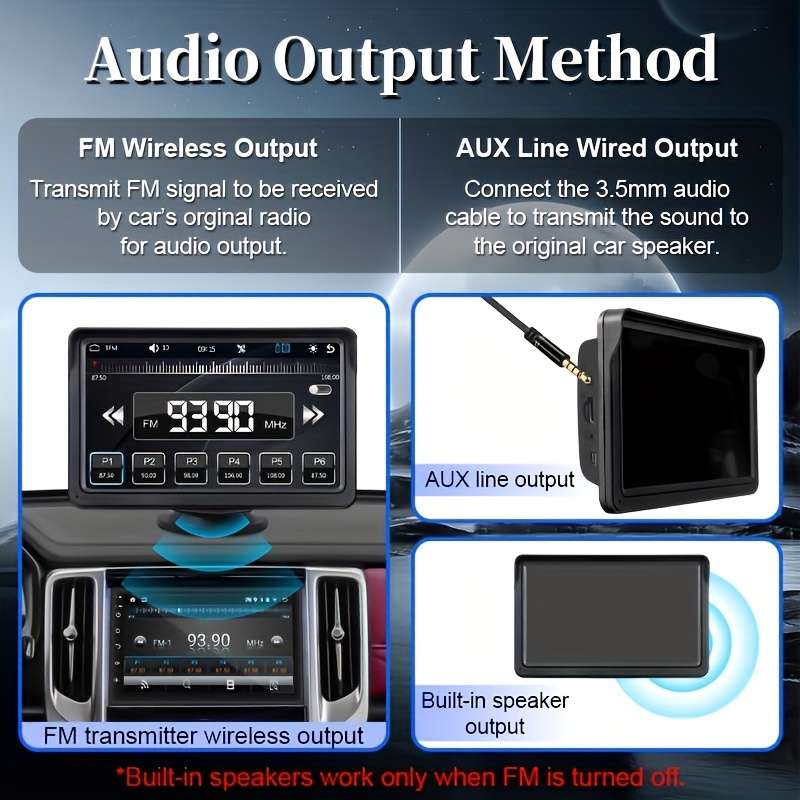 Car Audio  Entertainment System Quantity Black