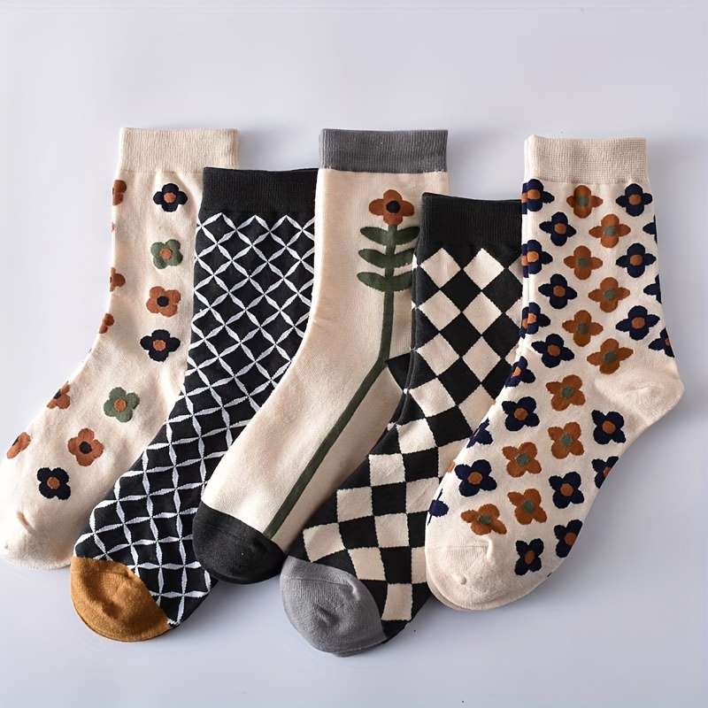 Women S Socks Color Mix Colors5 Pairs Size Onesize