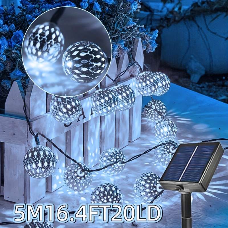 Christmas Lights White   8 Modes   Model 5M20Led5.0Meter