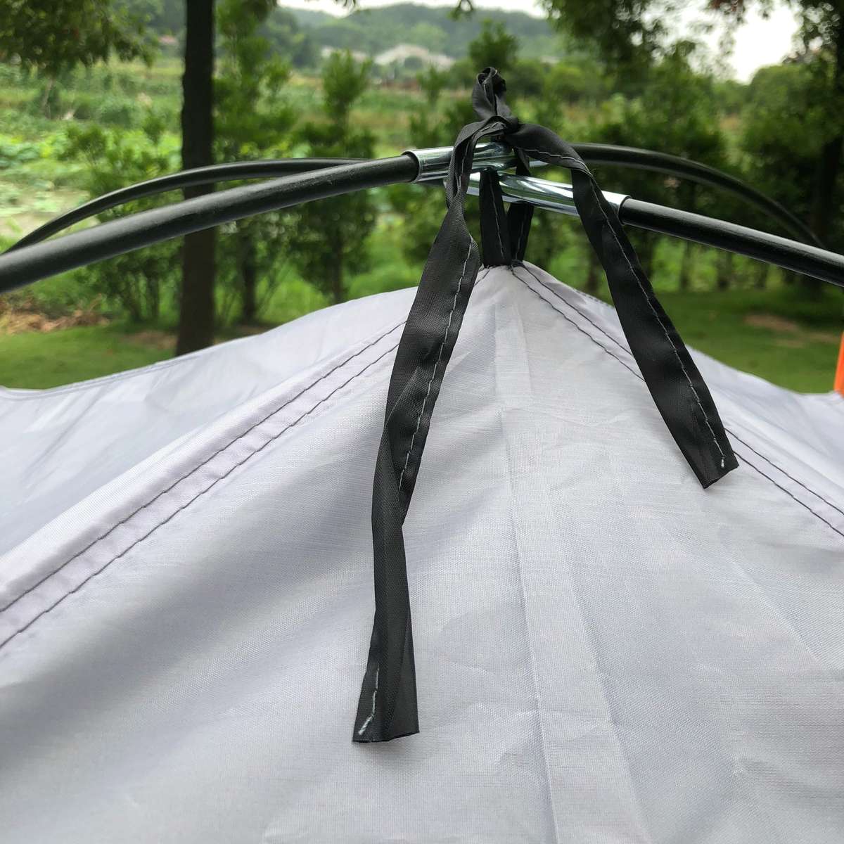 Triangle Beach Sunshade Tent Outdoor Use People Deep Grey 3 4