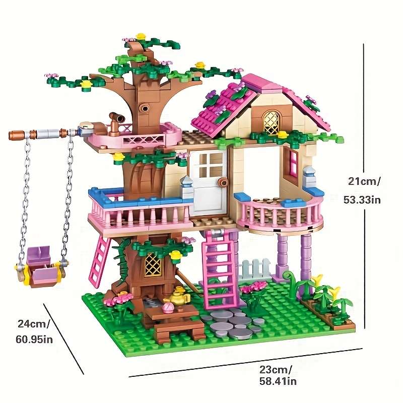 Building Toy Architectural Model Toy Set Style Swing Villa