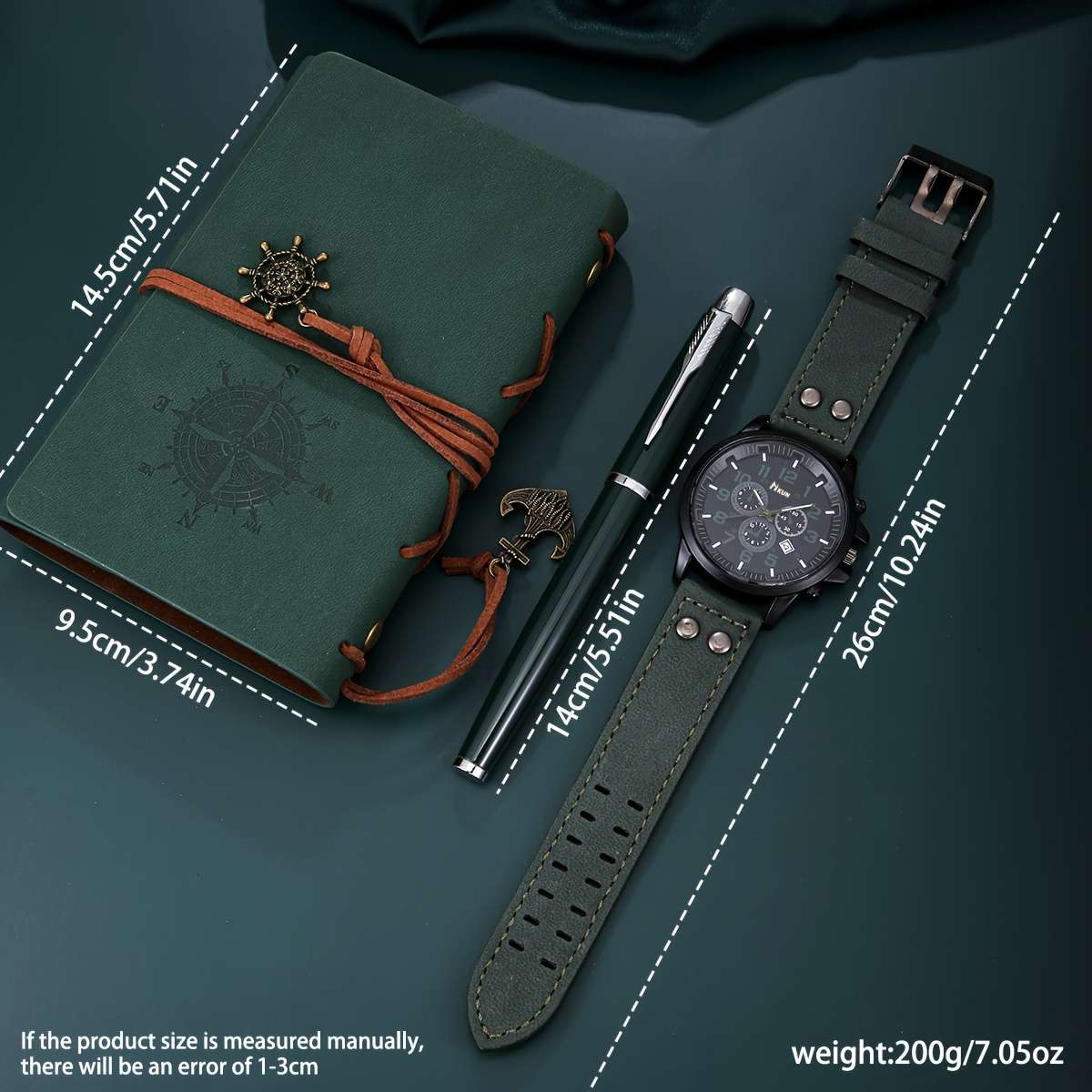 3Pcs Stylish Men Quartz Watch Set From The Business Casual Academy