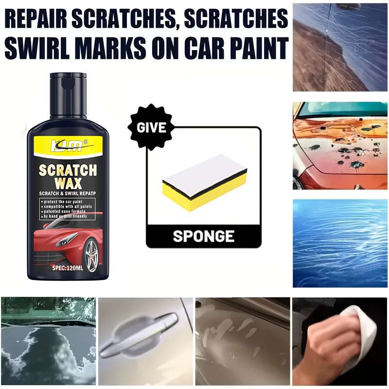 Car Scratch Repair Tool Capacity 120G Add Sponge