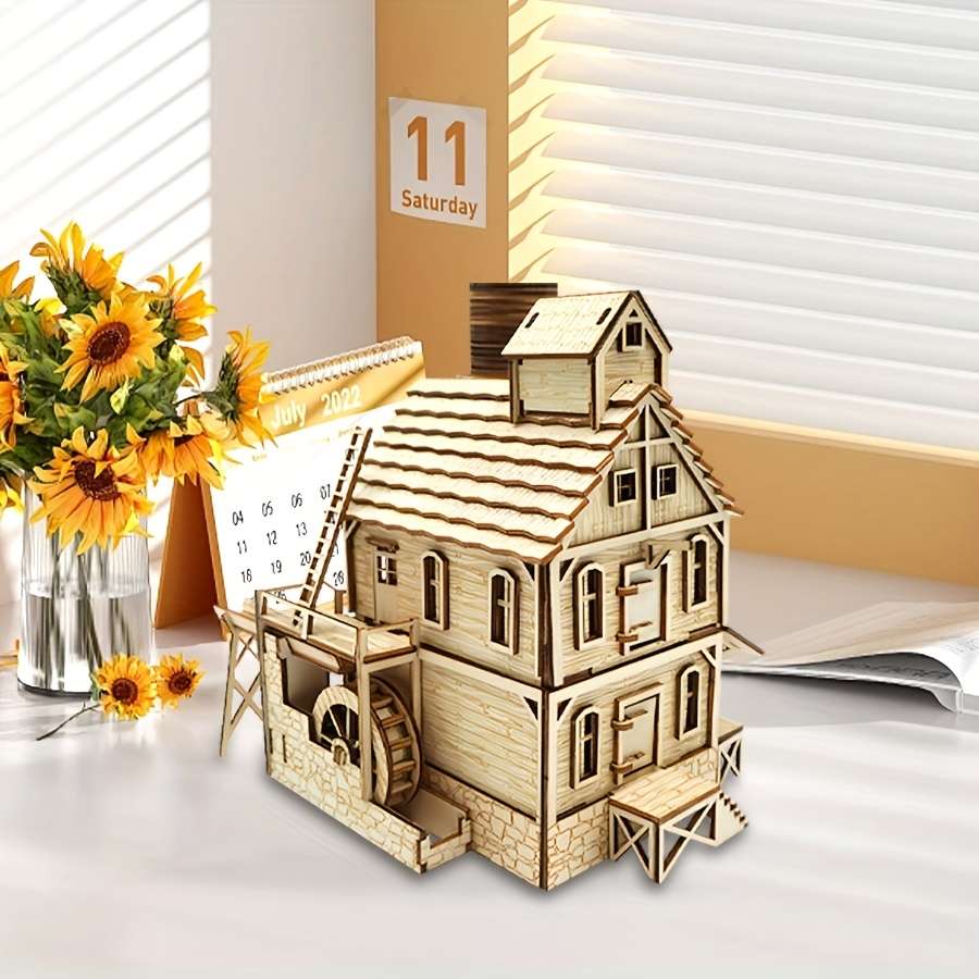 3D Model Desktop Ornaments Material Wooden