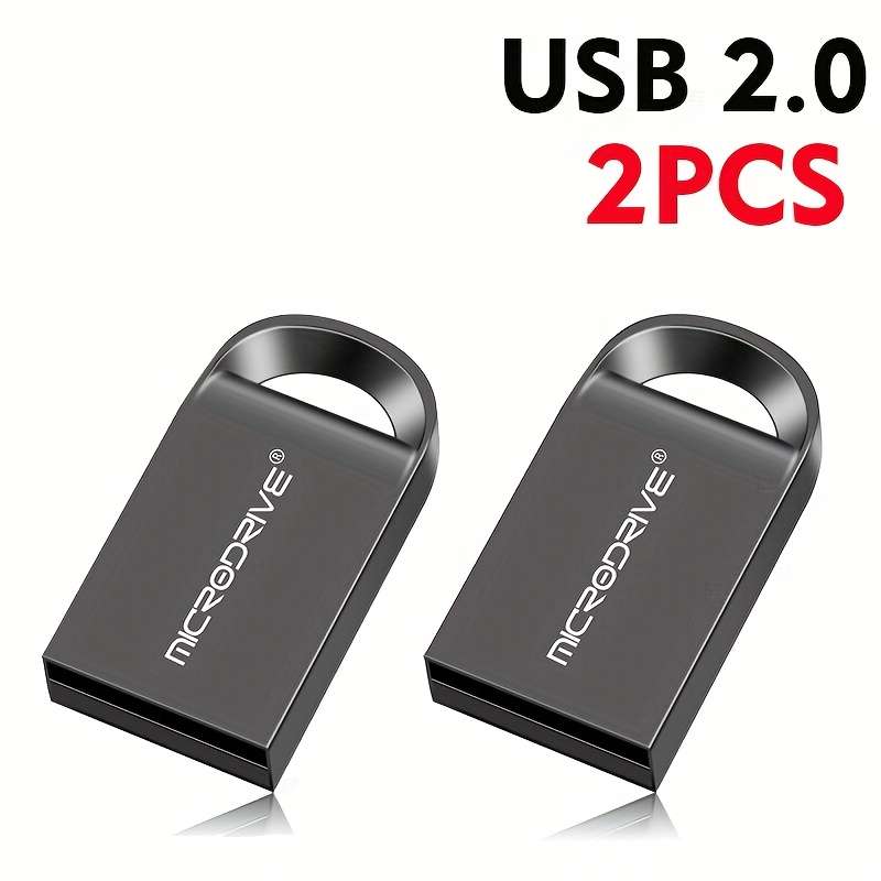 Usb Flash Drive Color Black 2Pcs Storage 4Gb