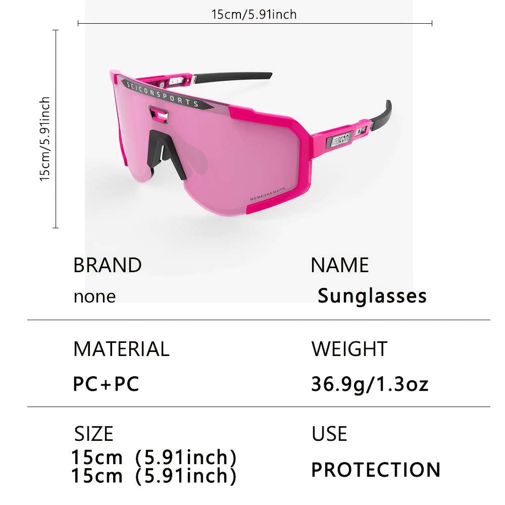 Cycling Glasses Color Red Blue