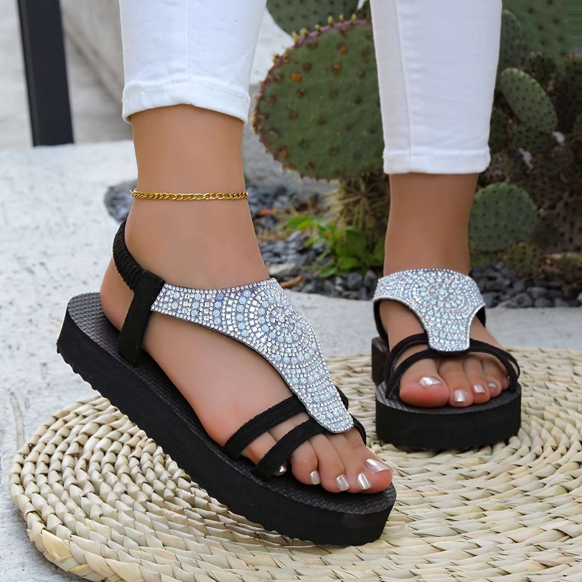 Ladies Summer Flip Flops Black Uk 5