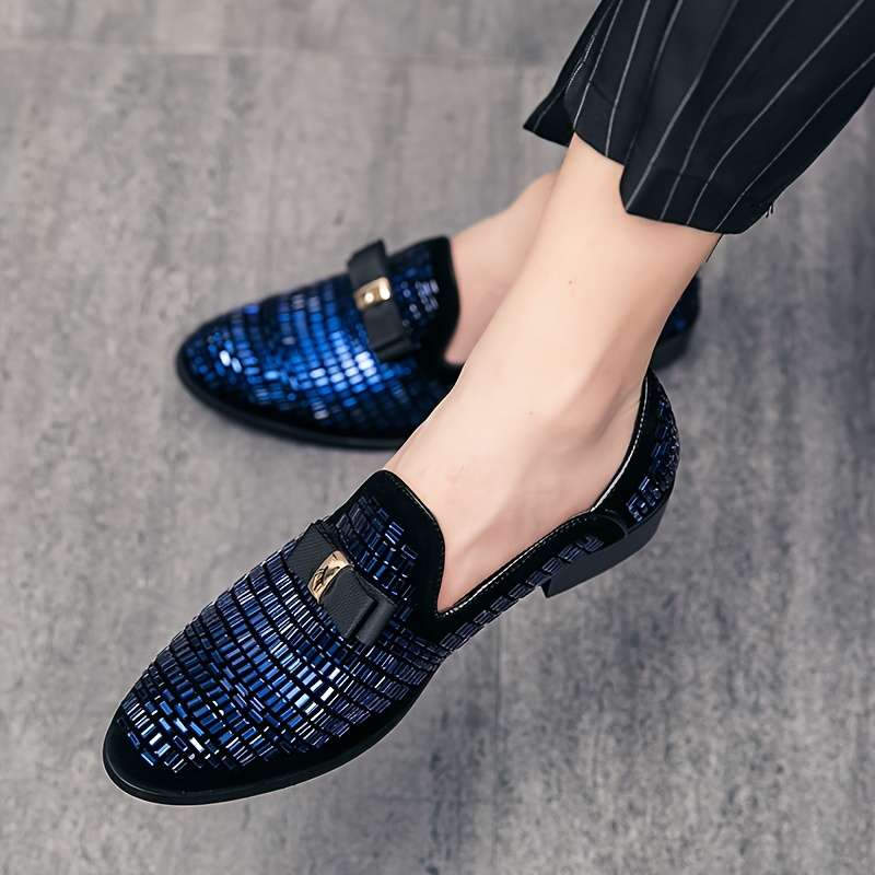 Mens Leather Shoes Color Blue Sizeuk 10.5