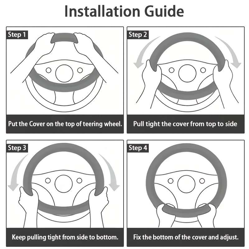 Car Steering Wheel Cover Orange