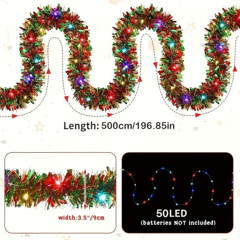 Christmas Lights 50Led Size 5M 16.4Ft
