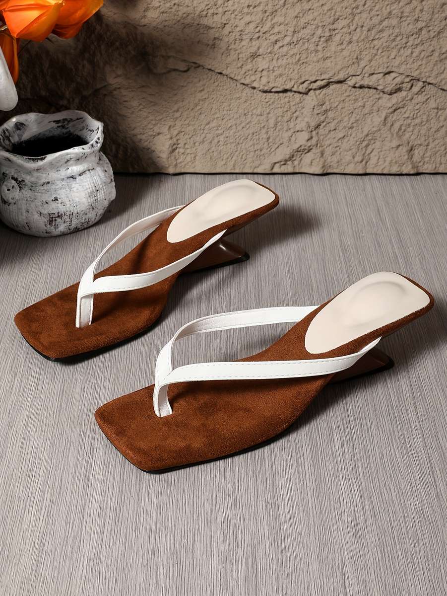 Ladies Summer Flip Flops Milky Uk 6.5