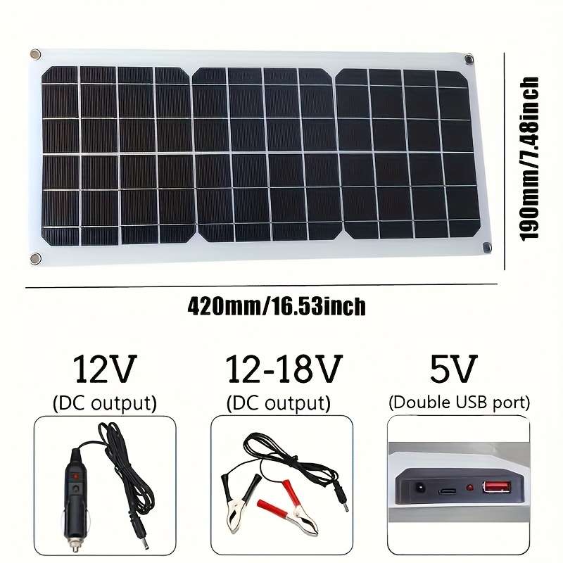 Solar Panel 2Pcs Solar Panel Kit