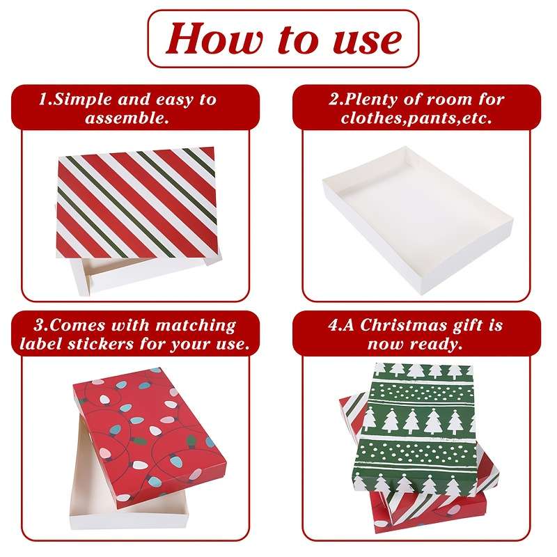 Christmas Gift Boxes Quantity 3Pcs
