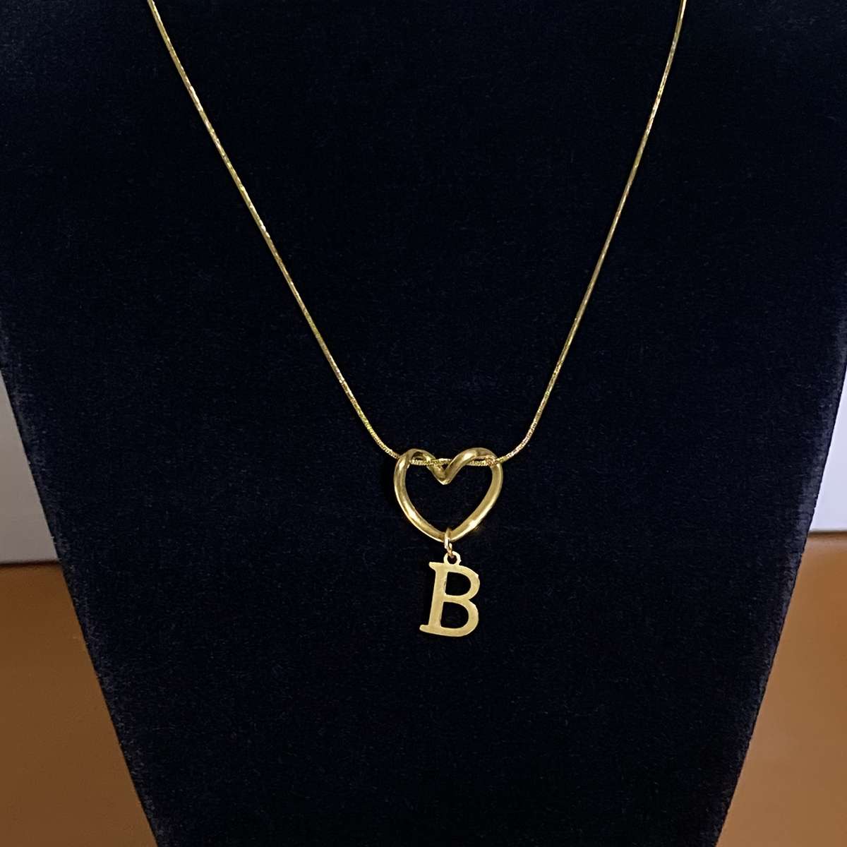 Handcrafted Plated Heart Shaped Pendant