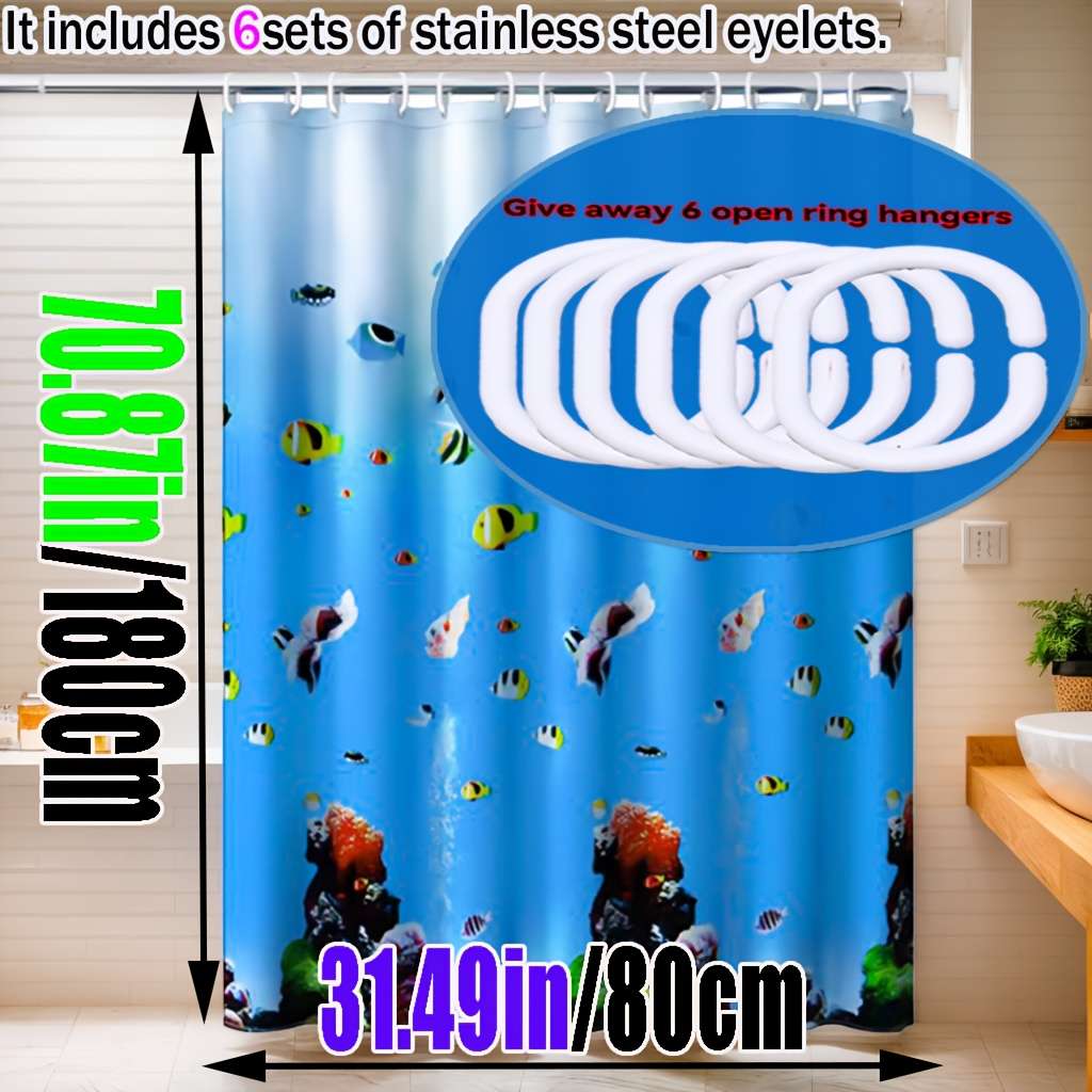 Waterproof Shower Curtain Size 180*200Cm70.87*78.74In