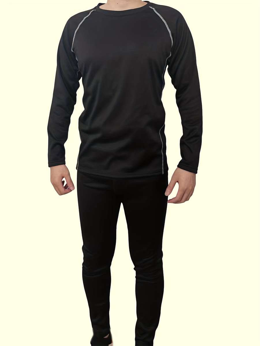 Thermal Underwear Color Black Black Line Sizel