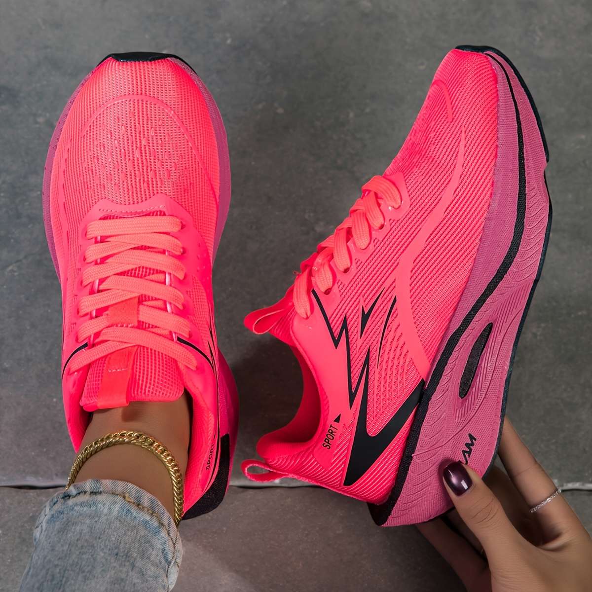 Sneakers Color Red Sizeuk 7.5