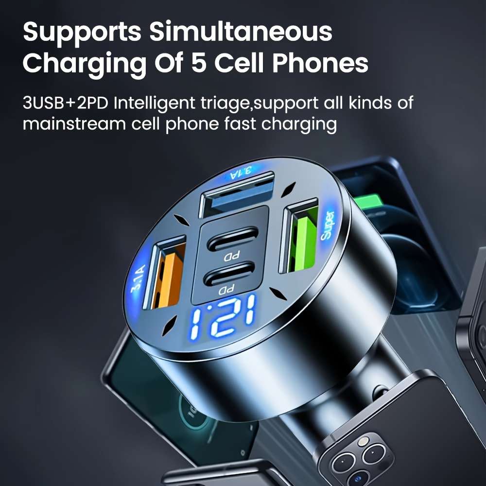 Charger Color 2Pd Add 3Usb