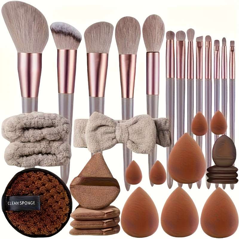 Makeup Brush Set Color Black Quantity16Pcs