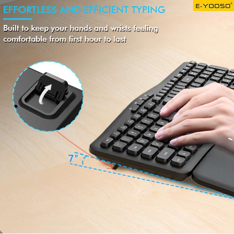 Advanced Abs Finish For Business Travel Yooso Wireless Keyboard And Mouse Set