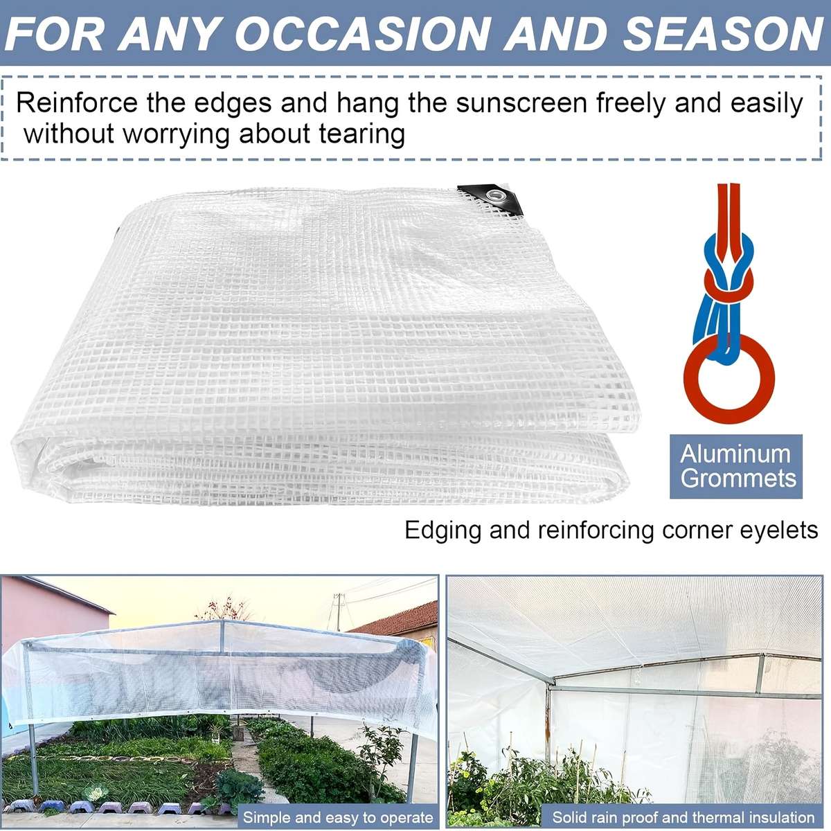Transparent Rainproof Fabric Size 2.95M*2.95M116*116Inch