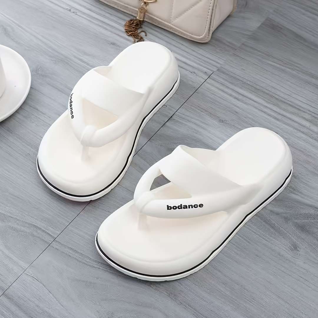 Ladies Summer Flip Flops White Uk 1.5-2