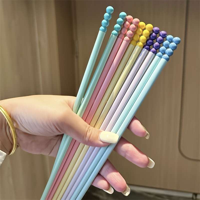 Chopsticks Color 5 Pairs Mixed Colors