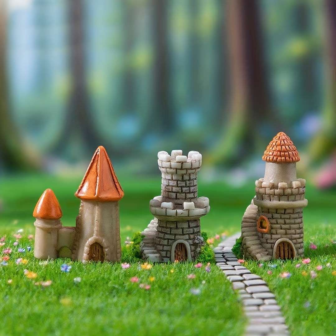 House Model Items 5Pcs Castle