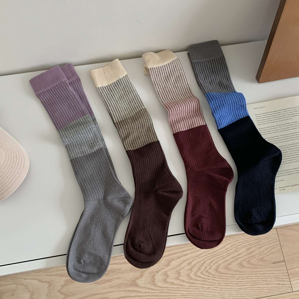Women S Socks Color Black Blue Size Onesize