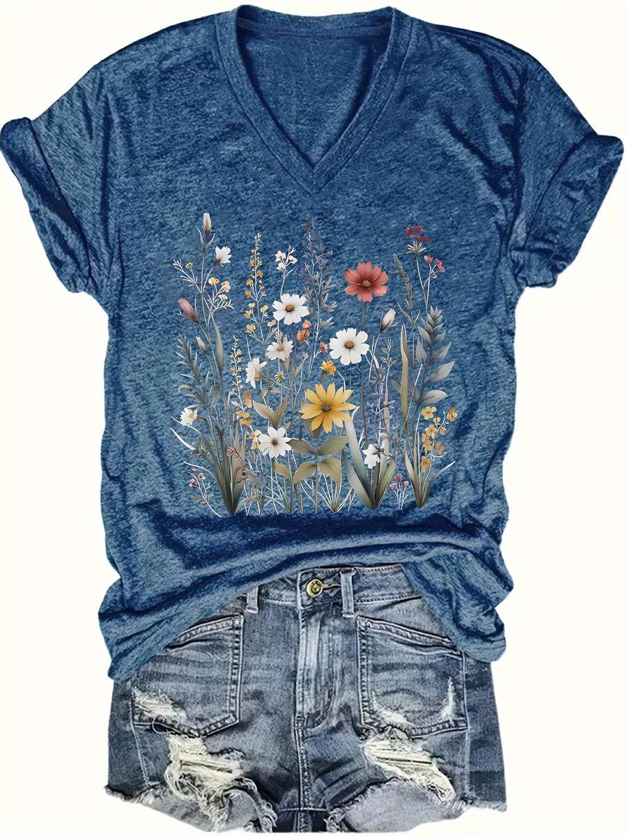 Womens T Shirt Color Sea Blue   Pink   Turquoise Size2Xl