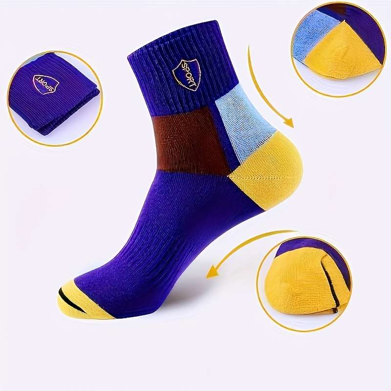 5 Pairs Mixed One Size High Elastic Socks