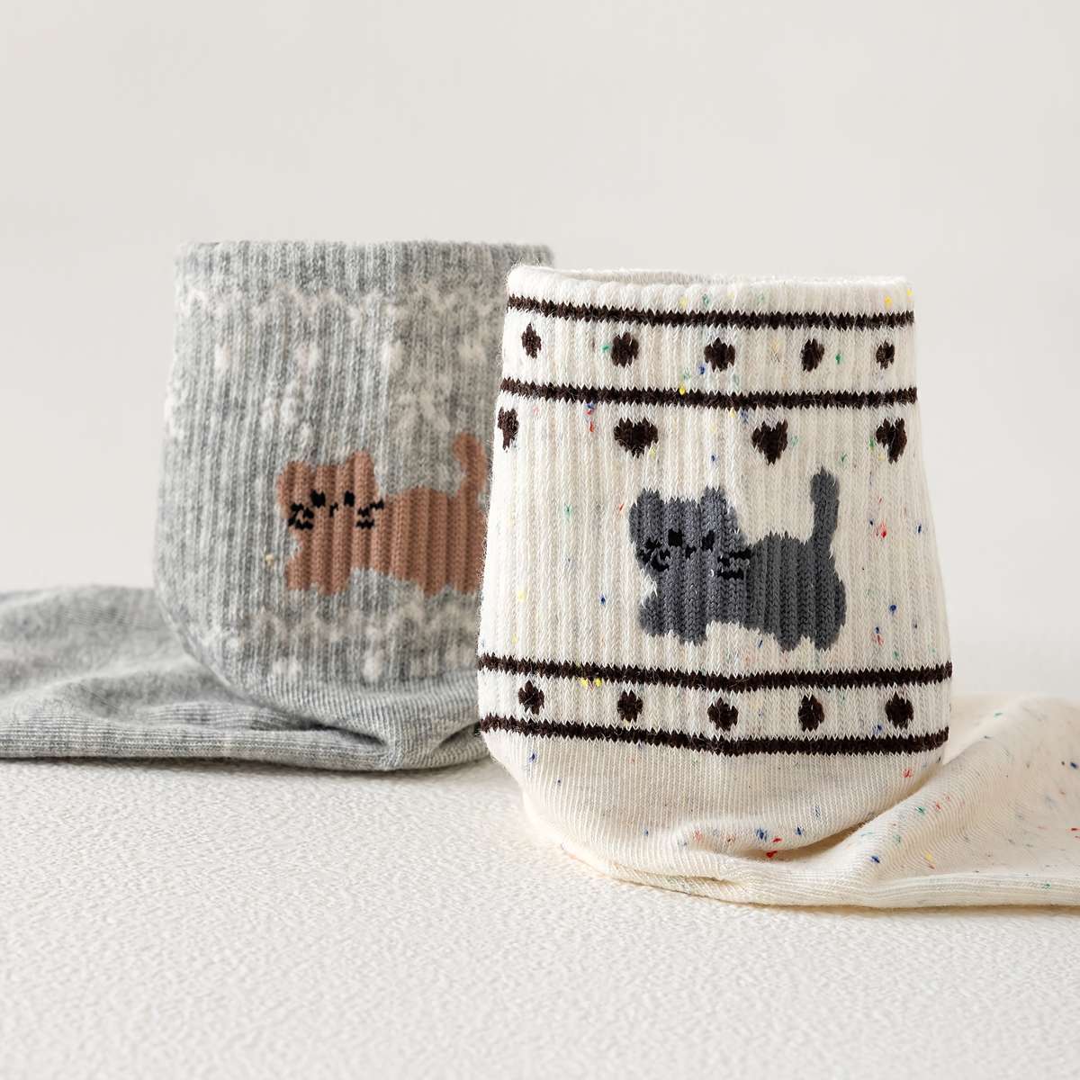 Women S Socks Color Little Tiger M 5 Pairs Size Onesize
