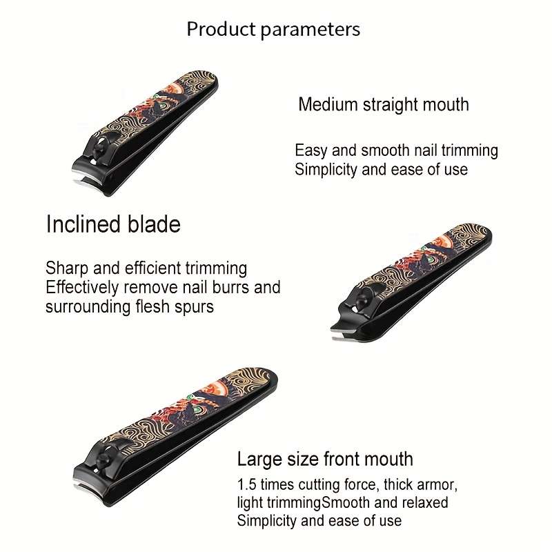 3pcs Set of Double-edged Super Hard Precision Steel Nail Clippers High Carbon Steel Sharp Nail