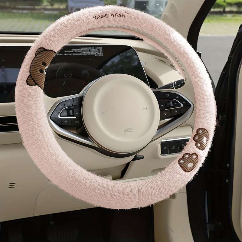 Car Steering Wheel Cover Sakura Pink