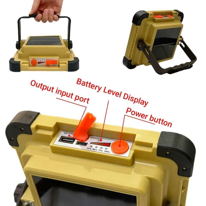 Solar Emergency Lights Color Brown